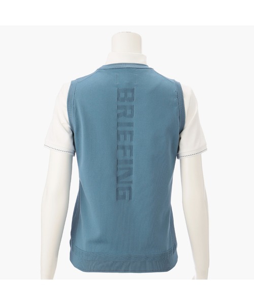 BRIEFING（ブリーフィング）の「【ブリーフィングゴルフ】WOMENS WR CREW NECK KNIT VEST（ベスト・レディース・ネイビー/ホワイト/ブルー系その他/アーミー/ブラック・L/S/XS/M）」の8枚目の写真