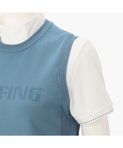 BRIEFING（ブリーフィング）の「【ブリーフィングゴルフ】WOMENS WR CREW NECK KNIT VEST（ベスト・レディース・ネイビー/ホワイト/ブルー系その他/アーミー/ブラック・L/S/XS/M）」の10枚目の写真