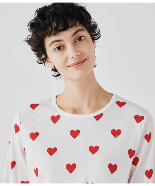 PETIT BATEAU(プチバトー)の「プリント長袖パジャマ(ルームウェア/パジャマ・レディース・ホワイト・SMALL/X-LARGE/MEDIUM/LARGE)」の8枚目の写真