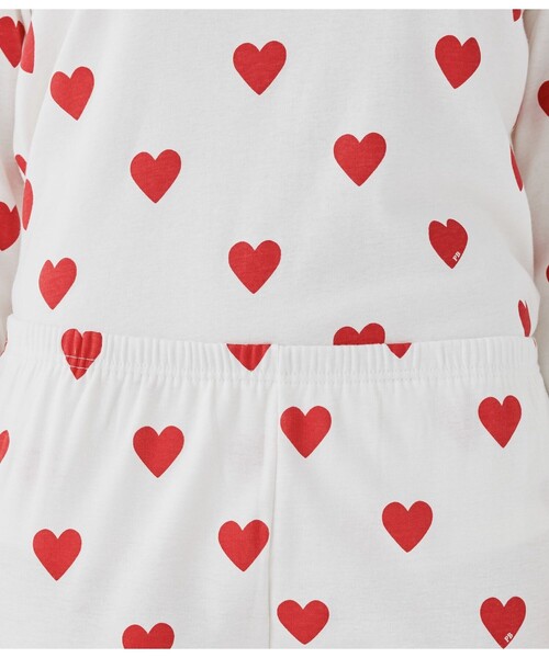 PETIT BATEAU(プチバトー)の「プリント長袖パジャマ(ルームウェア/パジャマ・レディース・ホワイト・SMALL/X-LARGE/MEDIUM/LARGE)」の10枚目の写真