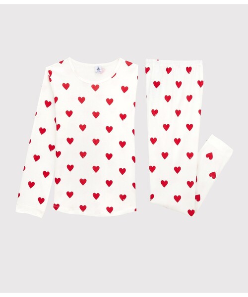 PETIT BATEAU(プチバトー)の「プリント長袖パジャマ(ルームウェア/パジャマ・レディース・ホワイト・SMALL/X-LARGE/MEDIUM/LARGE)」の13枚目の写真