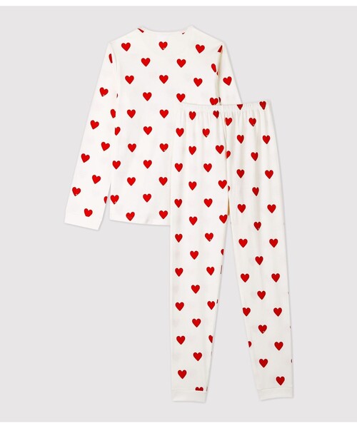 PETIT BATEAU(プチバトー)の「プリント長袖パジャマ(ルームウェア/パジャマ・レディース・ホワイト・SMALL/X-LARGE/MEDIUM/LARGE)」の14枚目の写真