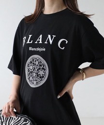 アソートロゴ/箔/フロッキープリントTシャツ/カットソー
