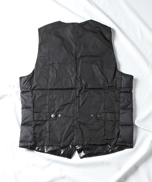 TAION(タイオン)の「【TAION/タイオン】V NECK BUTTON INNER DOWN GILET/インナーダウンジレ(ベスト・メンズ・ブラック/ネイビー/チャコールグレー・L/M/LL)」の10枚目の写真