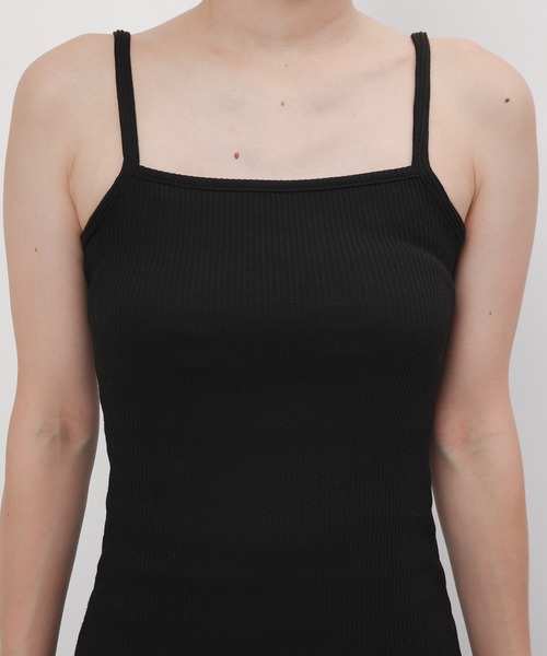 SPIRALGIRL（スパイラルガール）の「スリットロングキャミワンピース（ワンピース・レディース・ブラック/ブルー・FREE）」の3枚目の写真