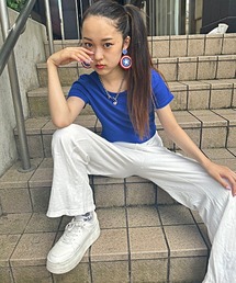 RandS（ランズ）の「RandS カラフルチビT キッズ 半袖（Tシャツ/カットソー）」