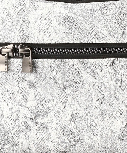 MONSIEUR NICOLE（ムッシュニコル）の「ダブルジップボディバッグ（ボディバッグ/ウエストポーチ・メンズ・ネイビー/ホワイト系その他/ブラック・FREE）」の9枚目の写真