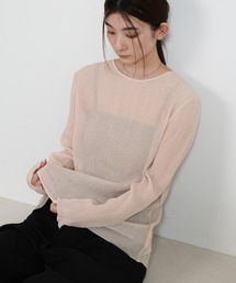 select MOCA（セレクトモカ）の「ランダムプリーツシアートップス（Tシャツ/カットソー）」