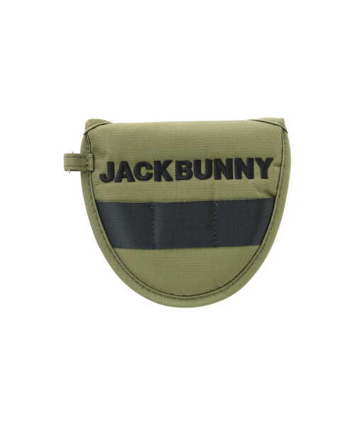 【Jack Bunny!!】【定番】ロゴファスナー マレット型用 パターカバー (UNISEX)（ゴルフグッズ）｜Jack Bunny!!（ジャックバニー）