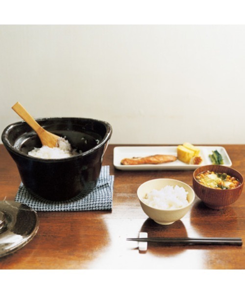 無印良品（ムジルシリョウヒン）の「土釜おこげ　１．５合炊き　約直径１８×高さ１２ｃｍ（鍋/フライパン・メンズ・ダークブラウン・FREE）」の4枚目の写真