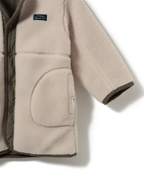 BEAMS mini（ビームスミニ）の「BEAMS mini / ボアキルト リバーシブル ノーカラーコート 23FW（90～160cm）（ノーカラーコート・キッズ・キャメル/アイボリー・100/150/130/120/160/140/90/110）」の21枚目の写真