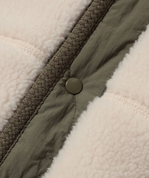 BEAMS mini（ビームスミニ）の「BEAMS mini / ボアキルト リバーシブル ノーカラーコート 23FW（90～160cm）（ノーカラーコート・キッズ・キャメル/アイボリー・100/150/130/120/160/140/90/110）」の22枚目の写真