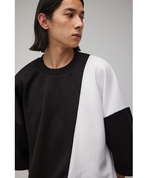 AZUL by moussy(アズールバイマウジー)の「ワッフル切リ替エパイピングトップス(Tシャツ/カットソー・メンズ・グリーン系その他/ホワイト系その他/ブラック系その他・LARGE/MEDIUM)」の13枚目の写真