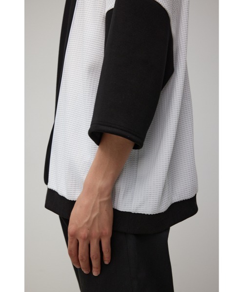 AZUL by moussy(アズールバイマウジー)の「ワッフル切リ替エパイピングトップス(Tシャツ/カットソー・メンズ・グリーン系その他/ホワイト系その他/ブラック系その他・LARGE/MEDIUM)」の21枚目の写真