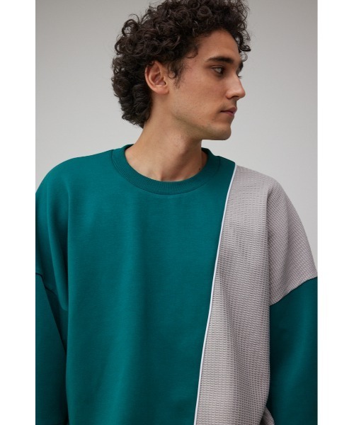 AZUL by moussy(アズールバイマウジー)の「ワッフル切リ替エパイピングトップス(Tシャツ/カットソー・メンズ・グリーン系その他/ホワイト系その他/ブラック系その他・LARGE/MEDIUM)」の22枚目の写真