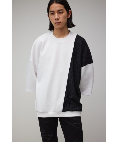 AZUL by moussy(アズールバイマウジー)の「ワッフル切リ替エパイピングトップス(Tシャツ/カットソー・メンズ・グリーン系その他/ホワイト系その他/ブラック系その他・LARGE/MEDIUM)」の5枚目の写真