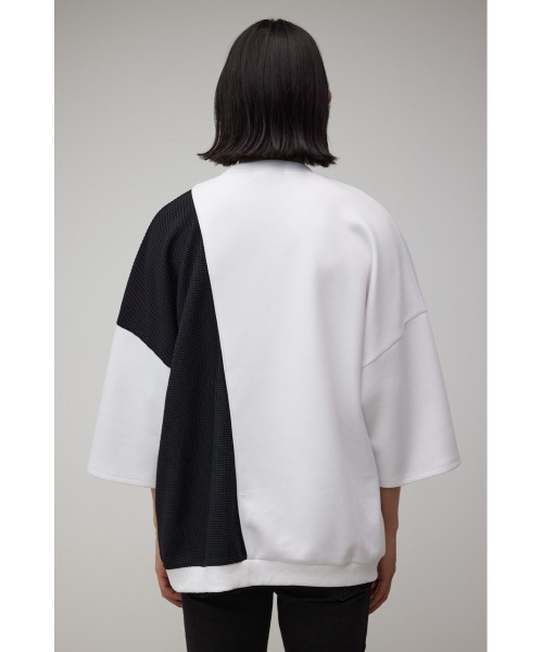 AZUL by moussy(アズールバイマウジー)の「ワッフル切リ替エパイピングトップス(Tシャツ/カットソー・メンズ・グリーン系その他/ホワイト系その他/ブラック系その他・LARGE/MEDIUM)」の9枚目の写真