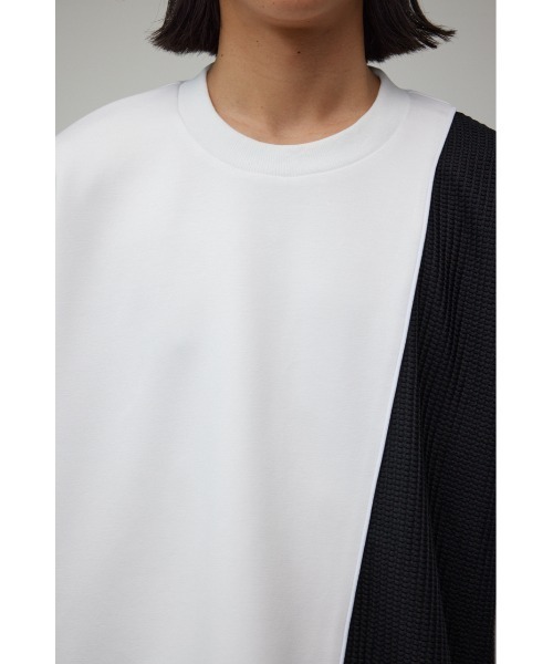 AZUL by moussy(アズールバイマウジー)の「ワッフル切リ替エパイピングトップス(Tシャツ/カットソー・メンズ・グリーン系その他/ホワイト系その他/ブラック系その他・LARGE/MEDIUM)」の10枚目の写真
