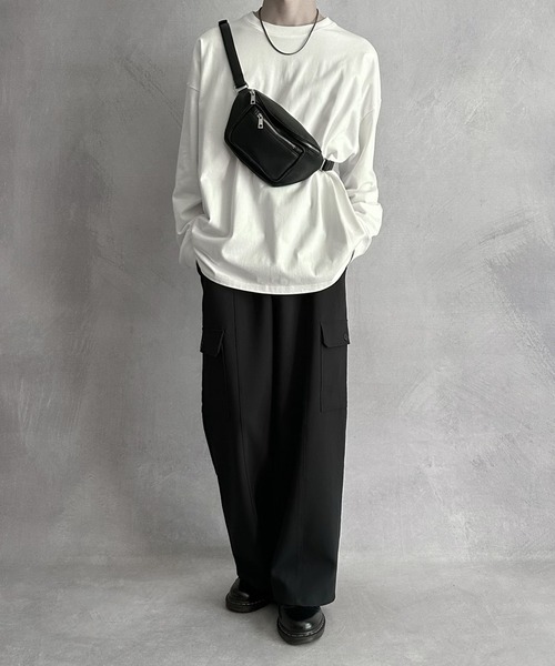 SERACE（セラス）の「【SERACE】basic body bag / ベーシックボディバッグ（ボディバッグ/ウエストポーチ・メンズ・ブラック・FREE）」の3枚目の写真