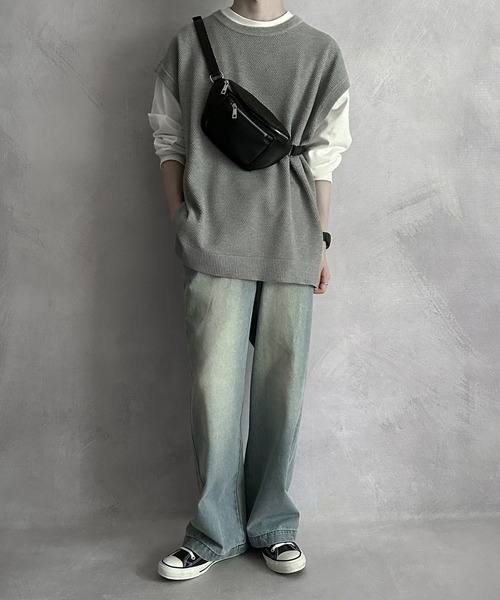 SERACE（セラス）の「【SERACE】basic body bag / ベーシックボディバッグ（ボディバッグ/ウエストポーチ・メンズ・ブラック・FREE）」の4枚目の写真