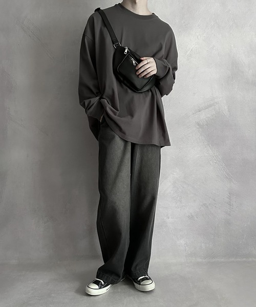 SERACE（セラス）の「【SERACE】basic body bag / ベーシックボディバッグ（ボディバッグ/ウエストポーチ・メンズ・ブラック・FREE）」の5枚目の写真