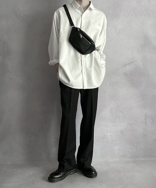 SERACE（セラス）の「【SERACE】basic body bag / ベーシックボディバッグ（ボディバッグ/ウエストポーチ・メンズ・ブラック・FREE）」の6枚目の写真