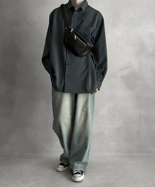 SERACE（セラス）の「【SERACE】basic body bag / ベーシックボディバッグ（ボディバッグ/ウエストポーチ・メンズ・ブラック・FREE）」の8枚目の写真