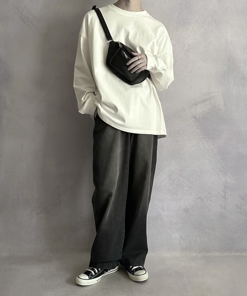 SERACE（セラス）の「【SERACE】basic body bag / ベーシックボディバッグ（ボディバッグ/ウエストポーチ・メンズ・ブラック・FREE）」の11枚目の写真