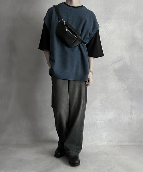 SERACE（セラス）の「【SERACE】basic body bag / ベーシックボディバッグ（ボディバッグ/ウエストポーチ・メンズ・ブラック・FREE）」の13枚目の写真