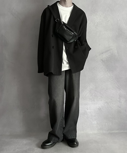 SERACE（セラス）の「【SERACE】basic body bag / ベーシックボディバッグ（ボディバッグ/ウエストポーチ・メンズ・ブラック・FREE）」の14枚目の写真