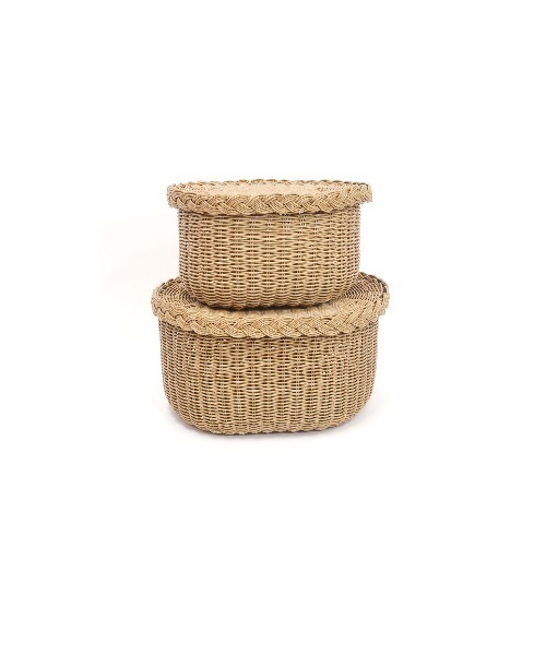 TIMELESS COMFORT（タイムレスコンフォート）の「UTILE(ユティル) 洗える ふた付バスケットS（収納グッズ・レディース・ナチュラル・ONE SIZE）」の7枚目の写真