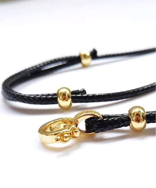 ALL RUNS（オールランズ）の「▲DOUBLE BLACK NECKLACE/ダブルブラックネックレス（ネックレス・メンズ・ゴールド/シルバー・FREE）」の6枚目の写真