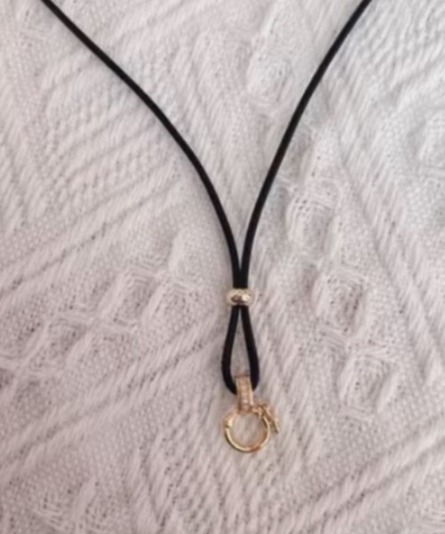 ALL RUNS（オールランズ）の「▲DOUBLE BLACK NECKLACE/ダブルブラックネックレス（ネックレス・メンズ・ゴールド/シルバー・FREE）」の5枚目の写真