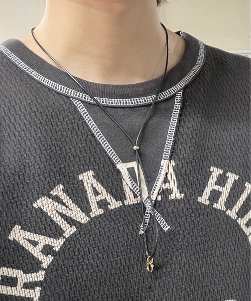 ALL RUNS（オールランズ）の「▲DOUBLE BLACK NECKLACE/ダブルブラックネックレス（ネックレス・メンズ・ゴールド/シルバー・FREE）」の10枚目の写真