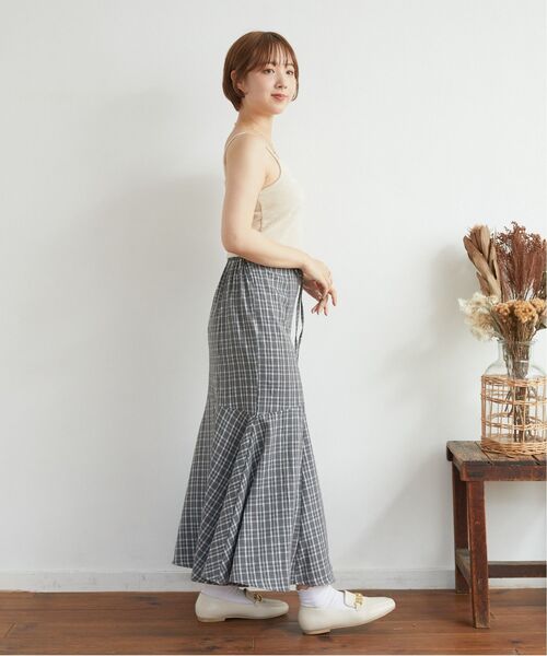 RETRO GIRL（レトロガール）の「共リボン付きマーメイドSK（スカート・レディース・ブラウン系その他2/ブラック/グレー系その他2・FREE）」の12枚目の写真