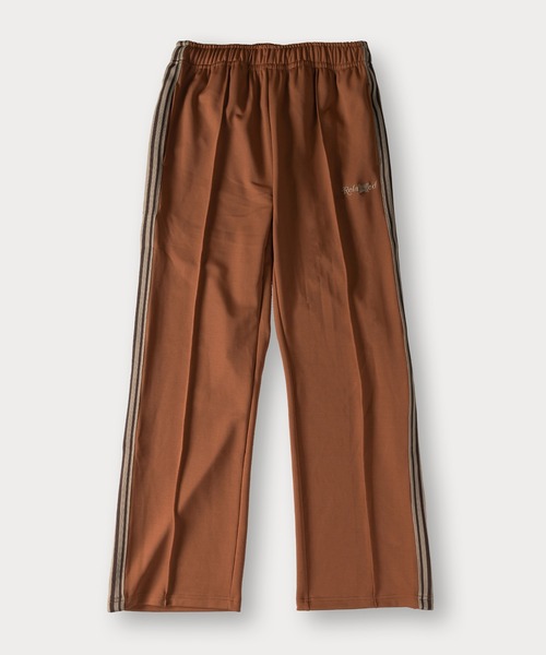 TIMELY WARNING(タイムリーワーニング)の「バタフライ刺繍エステルトラックパンツ/ラインパンツ/セットアップ可能(その他パンツ・メンズ・ブラウン/カーキ/ブラック/アイボリー・M/L/XL)」の3枚目の写真