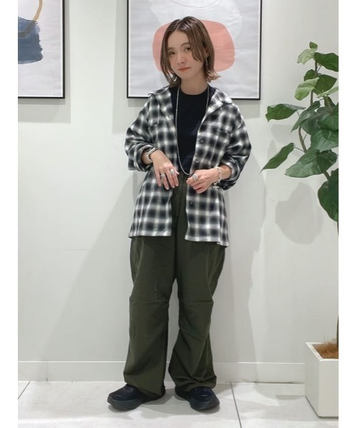 BACK NUMBER（バックナンバー）の「【BACK NUMBER】【エクストラサーモ】ネルオープンカラー長袖シャツ（シャツ/ブラウス・メンズ・ブルー/ブラック/ブラウン・L/M/XL）」の19枚目の写真