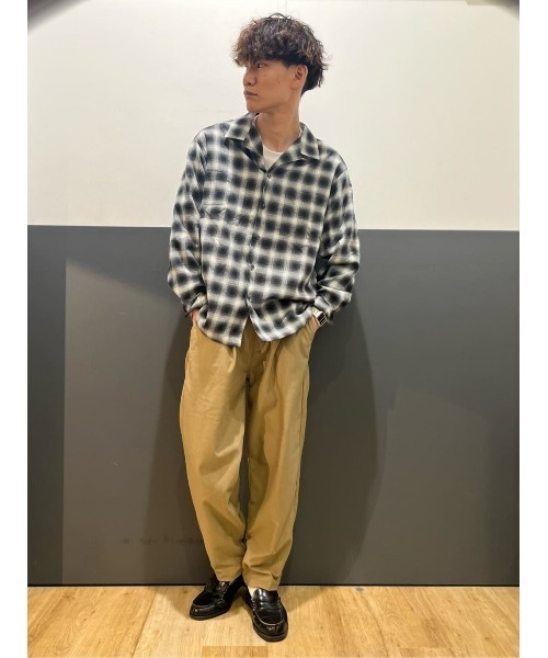 BACK NUMBER（バックナンバー）の「【BACK NUMBER】【エクストラサーモ】ネルオープンカラー長袖シャツ（シャツ/ブラウス・メンズ・ブルー/ブラック/ブラウン・L/M/XL）」の16枚目の写真