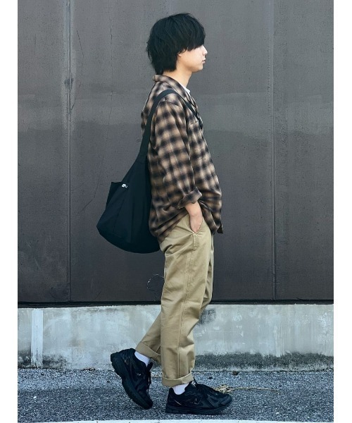 BACK NUMBER（バックナンバー）の「【BACK NUMBER】【エクストラサーモ】ネルオープンカラー長袖シャツ（シャツ/ブラウス・メンズ・ブルー/ブラック/ブラウン・L/M/XL）」の8枚目の写真