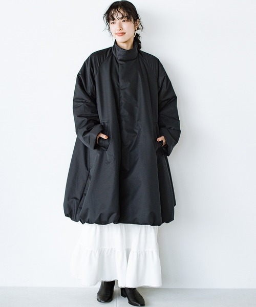 haco!(ハコ)の「【nunuforme】新型中わたコート(その他アウター・レディース・ベージュ系その他/ブラック・2)」の4枚目の写真