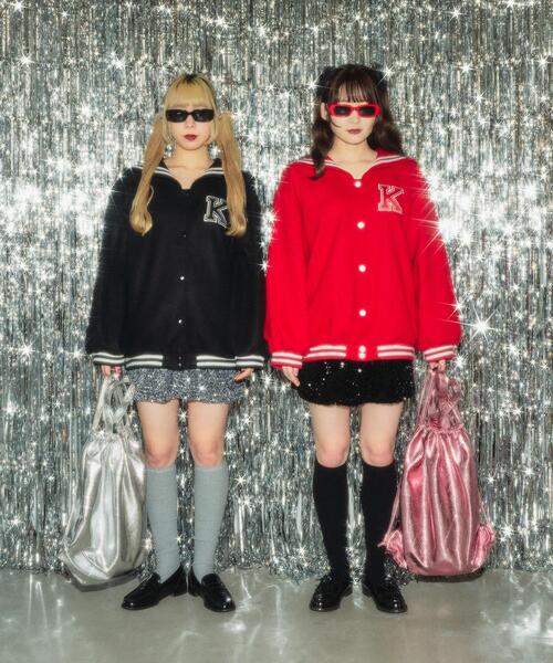 WC（ダブル シー）の「メタリック2WAYナップサック（バックパック/リュック・レディース・シルバー/ピンク・FREE）」の18枚目の写真