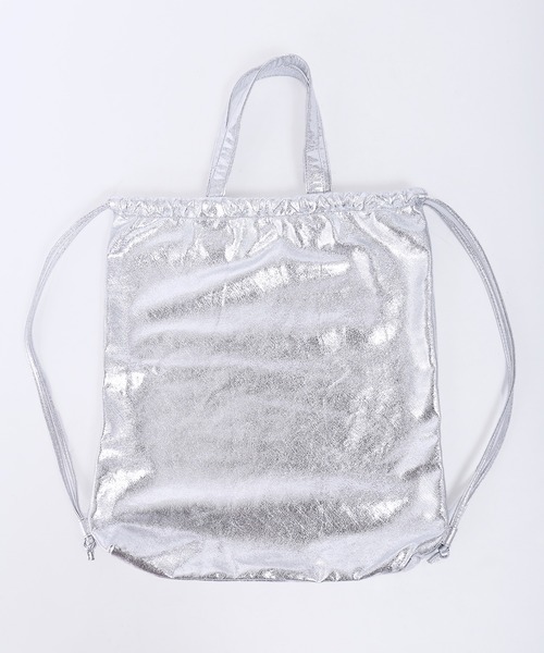 WC（ダブル シー）の「メタリック2WAYナップサック（バックパック/リュック・レディース・シルバー/ピンク・FREE）」の14枚目の写真