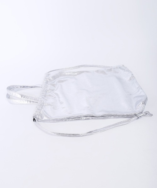 WC（ダブル シー）の「メタリック2WAYナップサック（バックパック/リュック・レディース・シルバー/ピンク・FREE）」の15枚目の写真