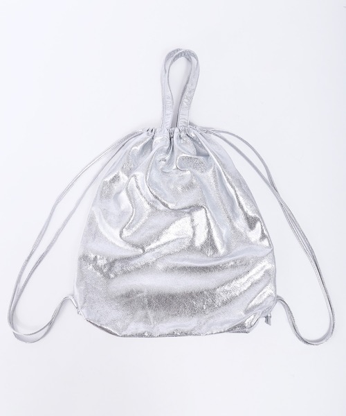 WC（ダブル シー）の「メタリック2WAYナップサック（バックパック/リュック・レディース・シルバー/ピンク・FREE）」の13枚目の写真