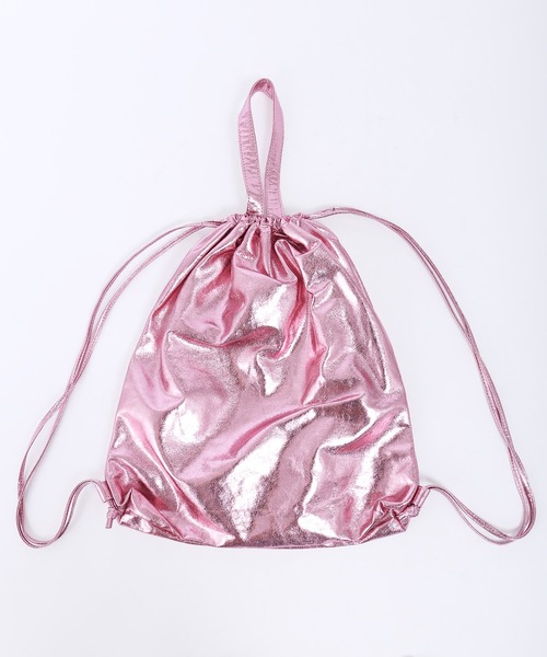 WC（ダブル シー）の「メタリック2WAYナップサック（バックパック/リュック・レディース・シルバー/ピンク・FREE）」の12枚目の写真