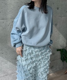 y/m by RIKA | 2トーンカラーオーバースウェットトップス(スウェット)