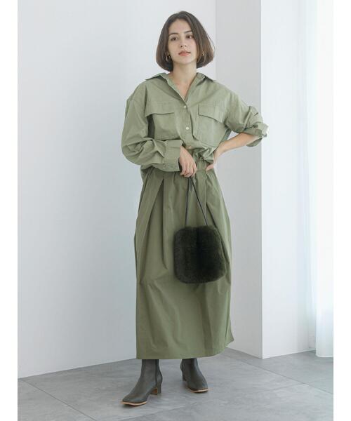 Te chichi（テチチ）の「【Atelier Militaire】ダブルポケットシャツ（シャツ/ブラウス・レディース・カーキ・F）」の4枚目の写真