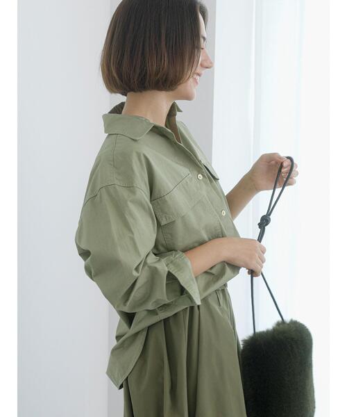Te chichi（テチチ）の「【Atelier Militaire】ダブルポケットシャツ（シャツ/ブラウス・レディース・カーキ・F）」の11枚目の写真