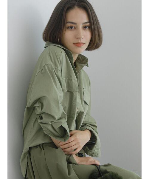 Te chichi（テチチ）の「【Atelier Militaire】ダブルポケットシャツ（シャツ/ブラウス・レディース・カーキ・F）」の12枚目の写真