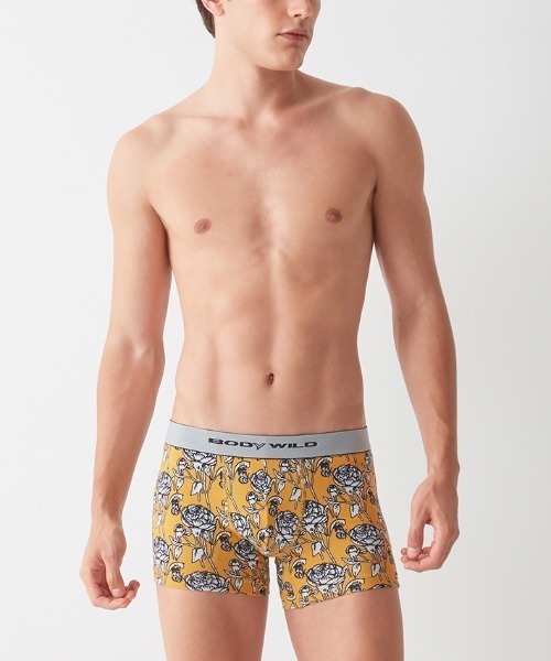 正規品♡DOG3柄ロングパンツ♡グレー　ポメラニアン BODYWILD/ボディワイルド ボクサーパンツ 綿混タイプ メルティー
